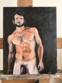 Nude Study : Oil on board. 8"x10" 2016